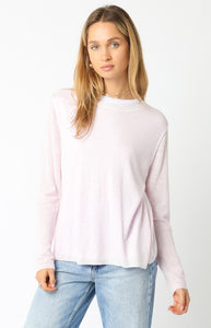 OLIVACEOUS MEGAN  DOUBLE LAYER ILLUSION SWEATER LILAC