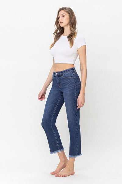 LOVERVET HIGH RISE CROP STRAIGHT FRANKI