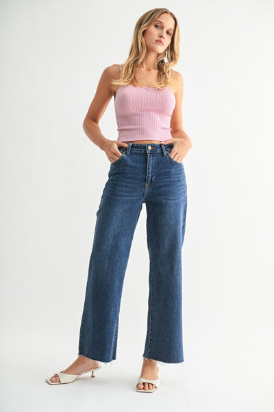 JBD SLIM WIDE LEG DARK WASH EMMA