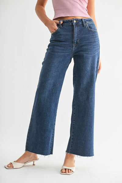 JBD SLIM WIDE LEG DARK WASH EMMA