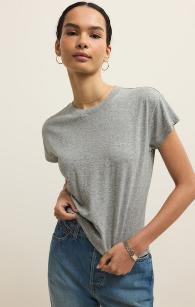 Z SUPPLY MODERN SLUB TEE CLASSIC HEATHER GREY
