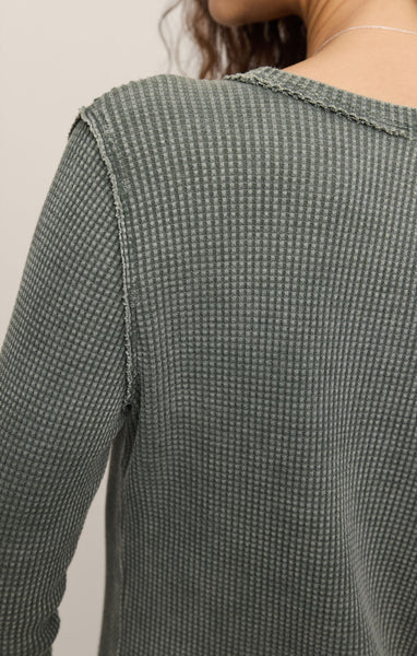 Z SUPPLY ARLET MINI THERMAL TOP MONSTERA