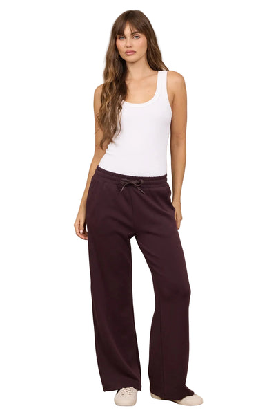 VINTAGE HAVANA BORDEAUX LUXE CLOUD WIDE LEG PANT