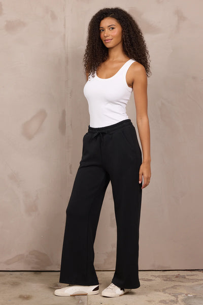 VINTAGE HAVANA BLACK LUXE CLOUD WIDE LEG PANT