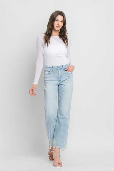 VERVET HIGH RISE SLIM WIDE JEANS MERITT