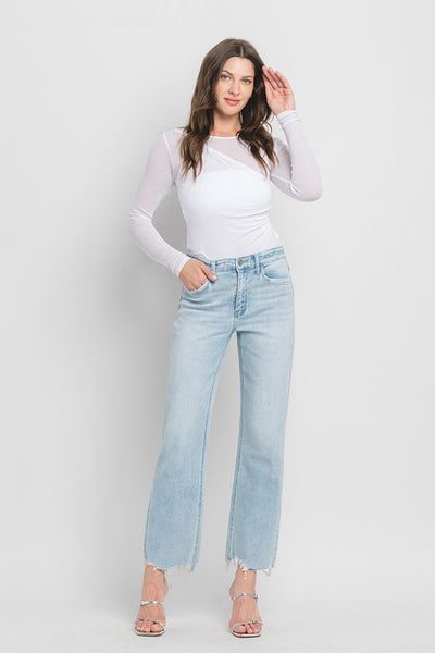 VERVET HIGH RISE SLIM WIDE JEANS MERITT