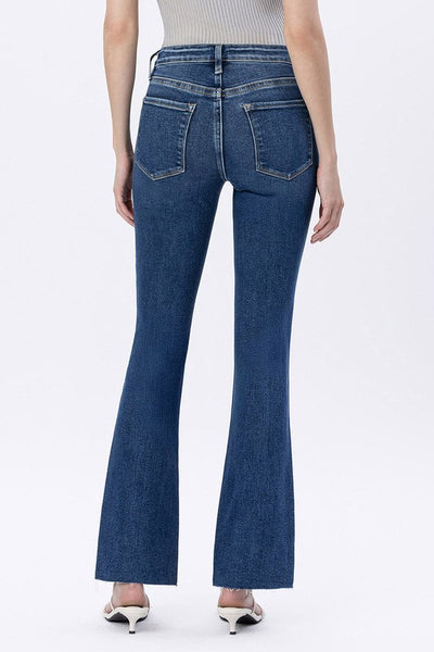 FLYING MONKEY MID RISE DARK SLIM BOOTCUT VALENTINA