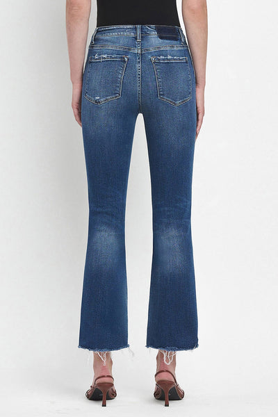 FLYING MONKEY HIGH RISE CROP FLARE STEM HEM ISADORA