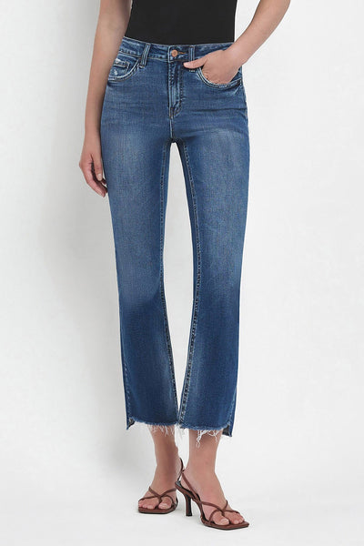 FLYING MONKEY HIGH RISE CROP FLARE STEM HEM ISADORA