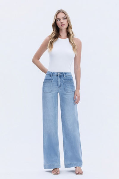 FLYING MONKEY HIGH RISE TROUSER JEANS DEVIN