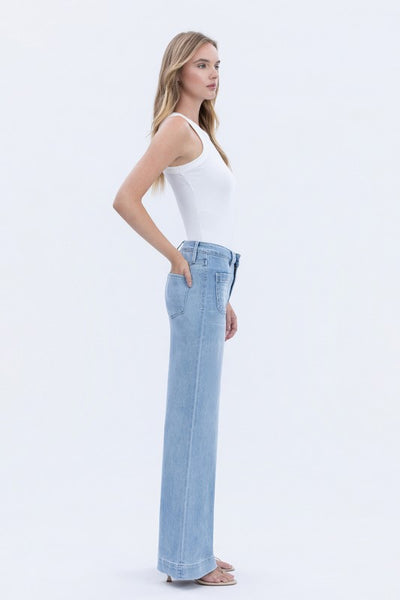 FLYING MONKEY HIGH RISE TROUSER JEANS DEVIN