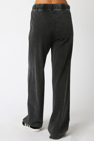 CARLY SWEATPANTS WASHED BLACK