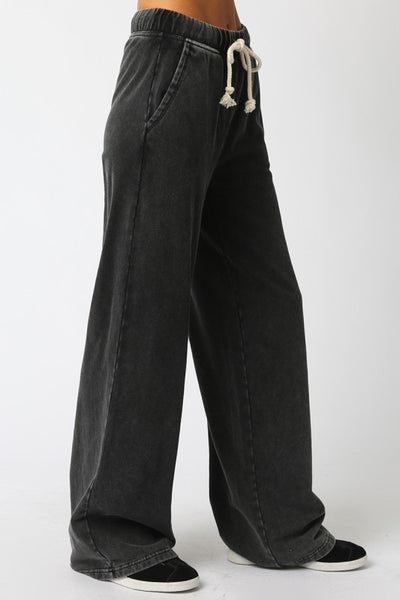 CARLY SWEATPANTS WASHED BLACK