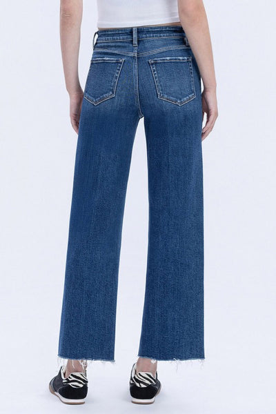 FLYING MONKEY HIGH RISE TROUSER PRESS WIDE LEG JEANS REMY