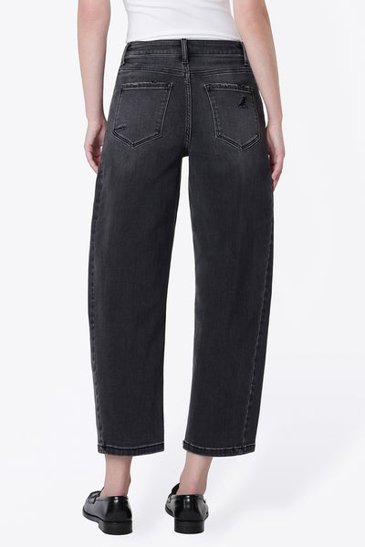 FLYING MONKEY SUPER HIGH RISE MILD BARREL BLACK PAIGE