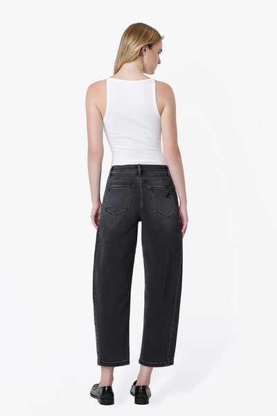 FLYING MONKEY SUPER HIGH RISE MILD BARREL BLACK PAIGE
