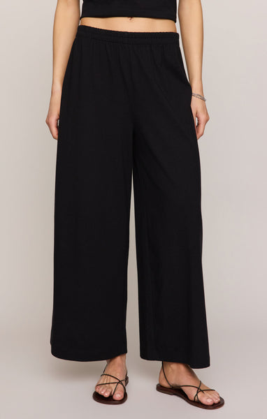 Z SUPPLY SCOUT JERSEY CROP FLARE TRUE BLACK