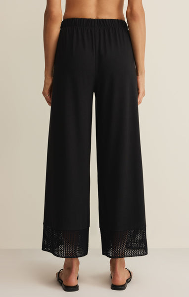 Z SUPPLY BANYAN CROCHET PANT BLACK