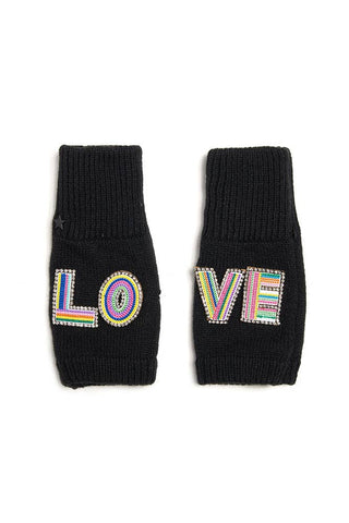 BLACK LOVE MITTENS