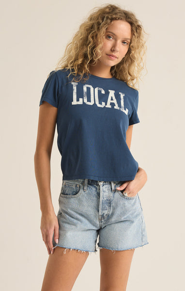 Z SUPPLY LOCAL TOURIST TEE MIDNIGHT BLUE