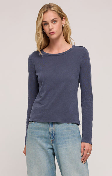 Z SUPPLY ARLET SLUB TOP WASHED BLUE