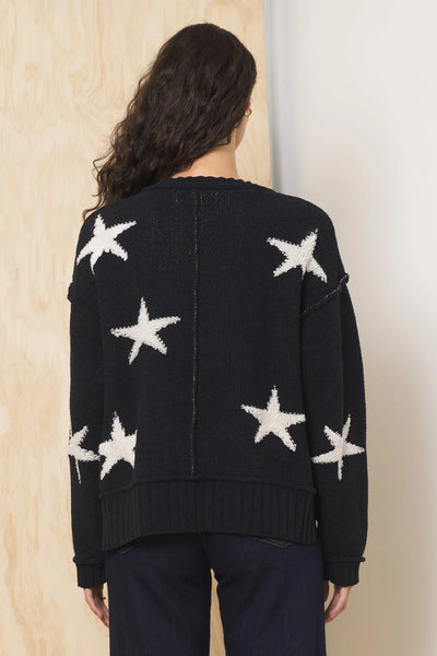 VINTAGE HAVANA BLACK IVORY STAR SWEATER