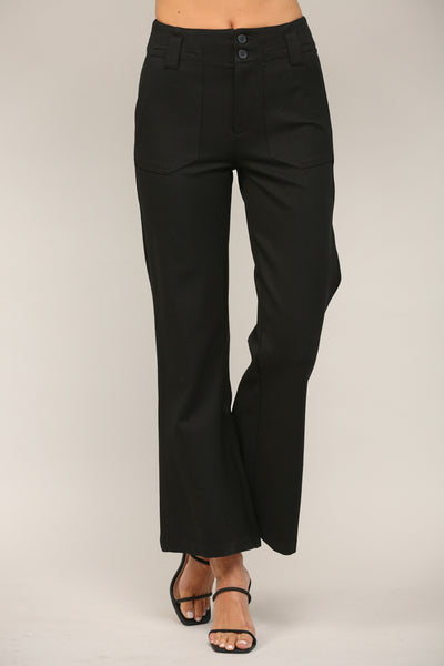 FATE BLACK TWO FRONT POCKET FLARE PANTS
