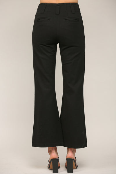 FATE BLACK TWO FRONT POCKET FLARE PANTS