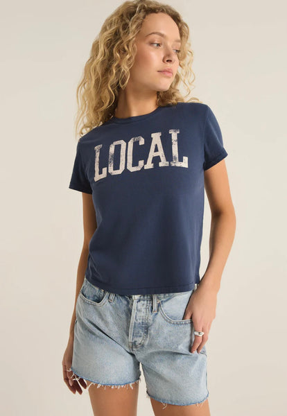 Z SUPPLY LOCAL TOURIST TEE MIDNIGHT BLUE