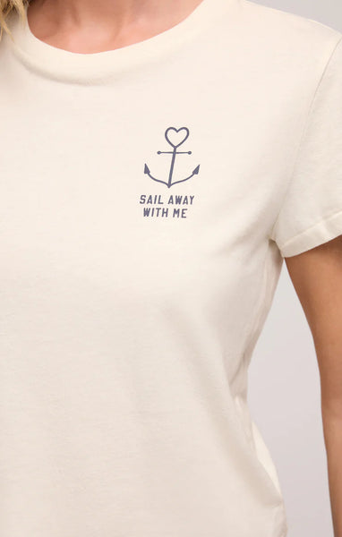 Z SUPPLY ANCHOR GRAPHIC TEE - SAIL AWAY WITH ME