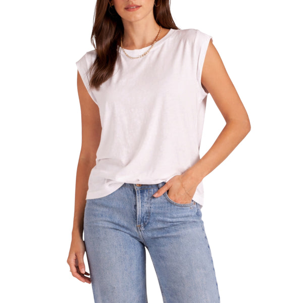 BOBI SNAP BACK MUSCLE TEE WHITE
