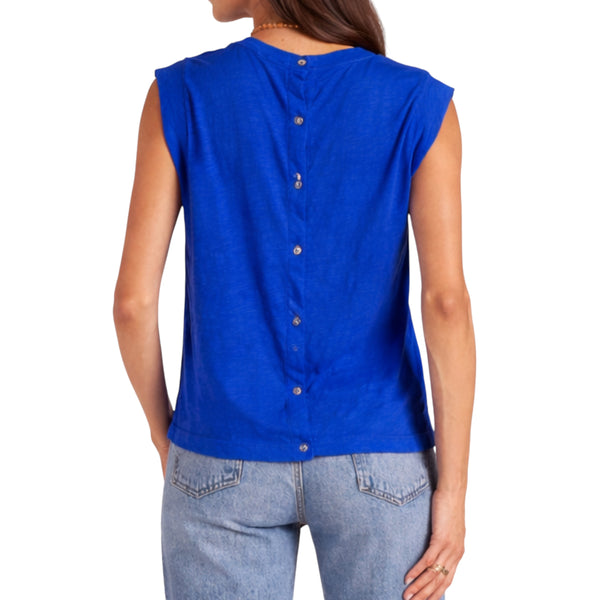 BOBI SNAP BACK MUSCLE TEE COBALT BLUE