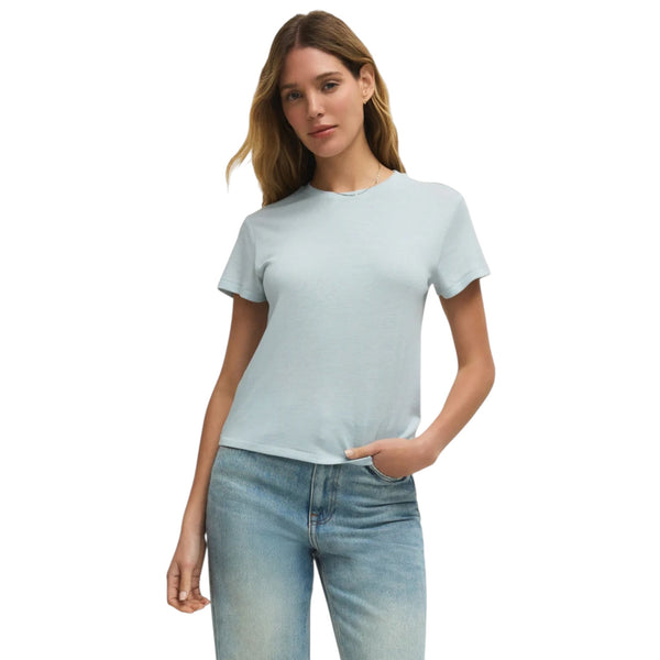 Z SUPPLY TOURIST KNIT JERSEY TEE RAIN