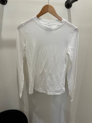 HASHTTAG WHITE VINTAGE DYE COTTON SLUB LONG SLEEVE