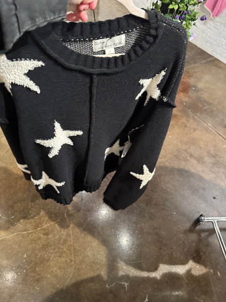 VINTAGE HAVANA BLACK IVORY STAR SWEATER