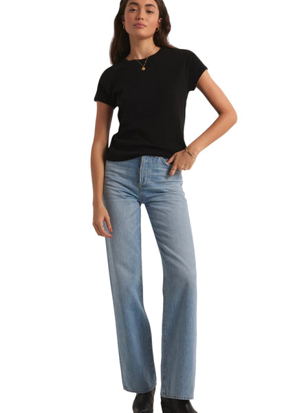 Z SUPPLY MODERN SLUB TEE BLACK