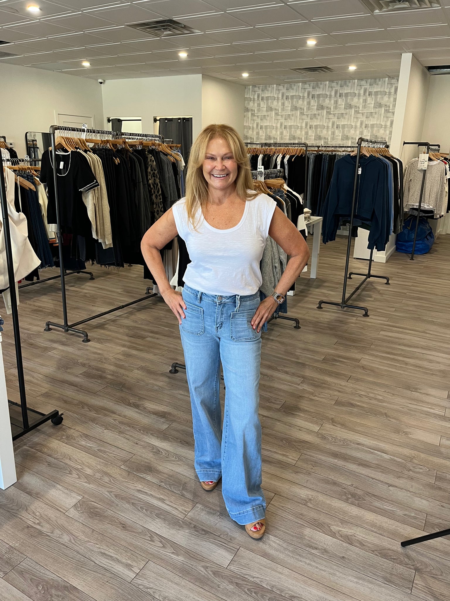 FLYING MONKEY HIGH RISE TROUSER JEANS DEVIN