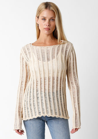 OLIVACEOUS LAYLA TOP NATURAL