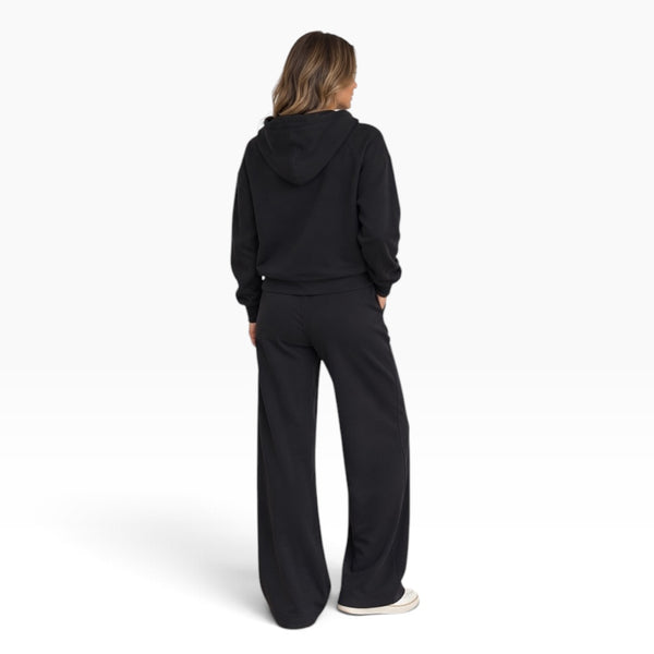 VINTAGE HAVANA BLACK LUXE CLOUD WIDE LEG PANT