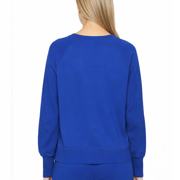 BOBI CLASSIC RAGLAN PULLOVER COBALT BLUE