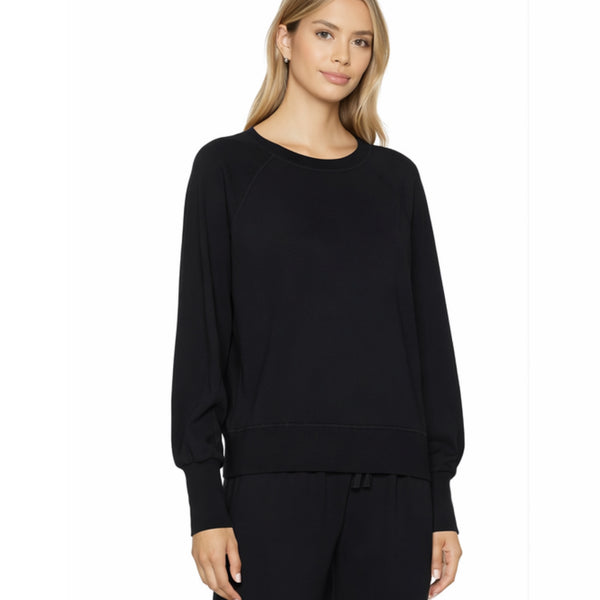 BOBI BLACK CLASSIC RAGLAN PULLOVER