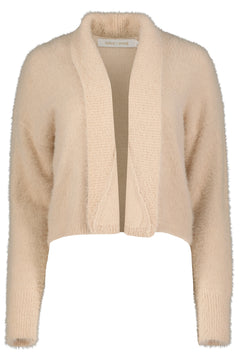 BISHOP & YOUNG MILA FUZZY CARDIGAN  BISQUE