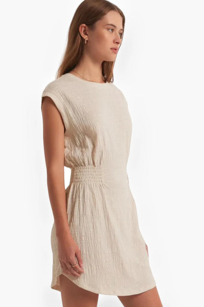 Z SUPPLY ROWAN TEXTURED KNIT DRESS WHISPER WHITE