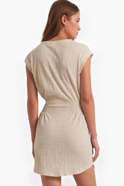 Z SUPPLY ROWAN TEXTURED KNIT DRESS WHISPER WHITE