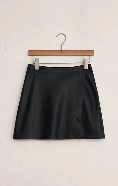 Z SUPPLY BLACK ALLEGRA MINI SKIRT