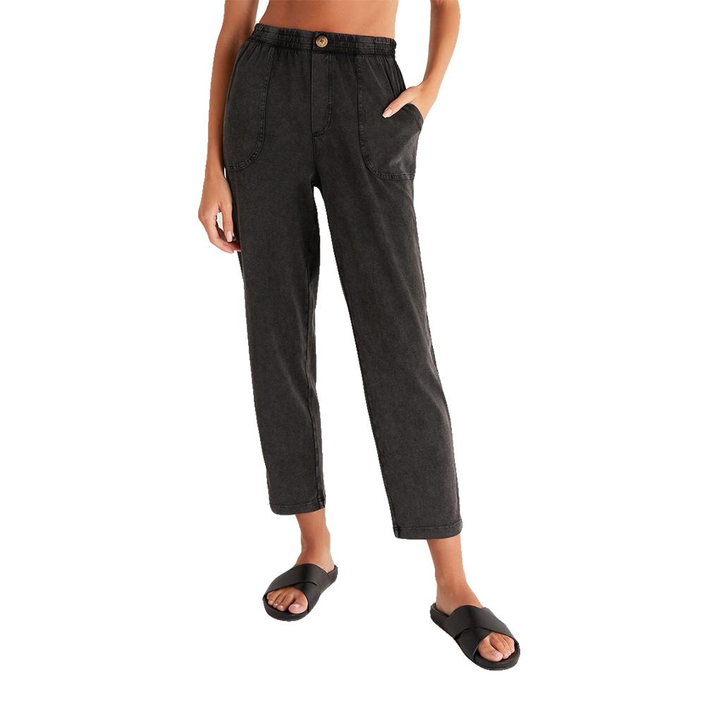 Z SUPPLY KENDALL JERSEY PANT BLACK