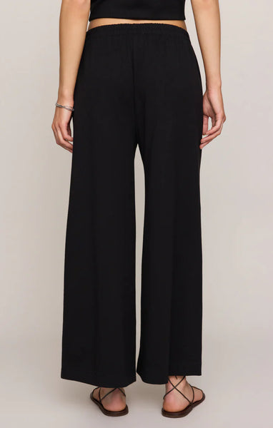 Z SUPPLY SCOUT JERSEY CROP FLARE TRUE BLACK