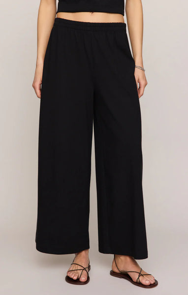 Z SUPPLY SCOUT JERSEY CROP FLARE TRUE BLACK