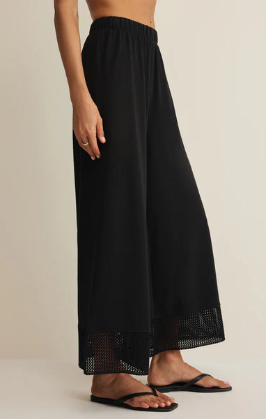 Z SUPPLY BANYAN CROCHET PANT BLACK