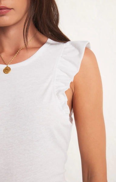 Z SUPPLY MARIELLE FLUTTER TANK WHITE